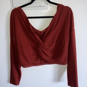 Urban Outfitters cropped long sleeve sweater
